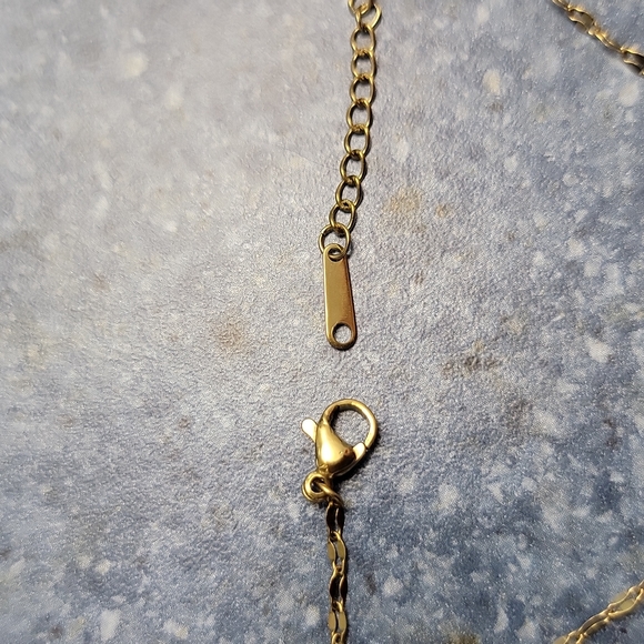 Heart Shape Pendant Necklace Simulated Amethyst & Crystals 15-17 Inches  NEW - Picture 5 of 12